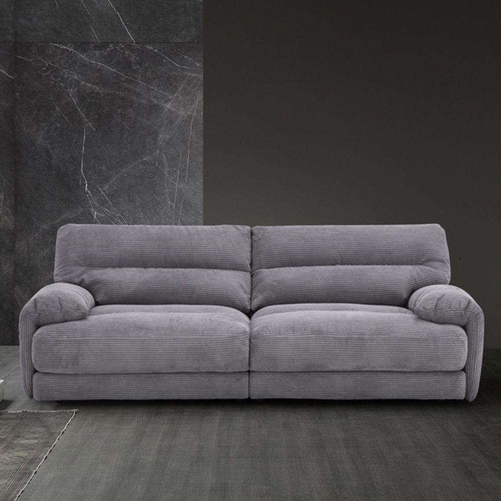 ACME Cadenza - Loveseat - Gray Corduroy | Meri Furniture