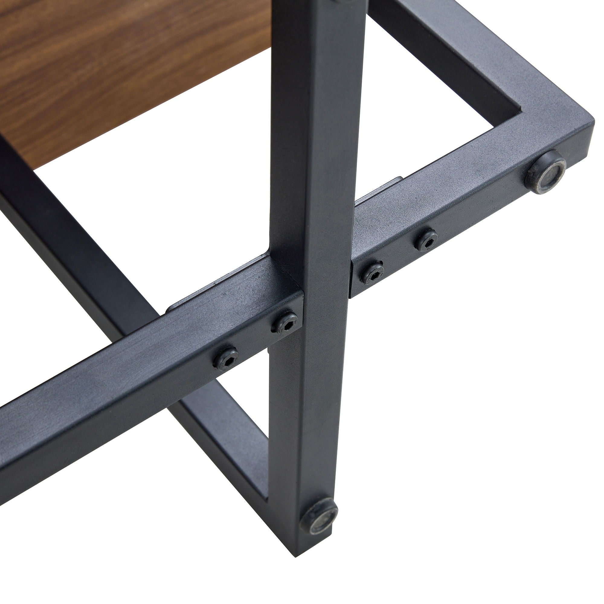 Perfectly Integrating Modern And Scandinavian Styles Double Deck Coffee Table - Walnut