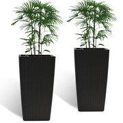 Indoor Outdoor Planter With Automatic Watering System (Set of 2)