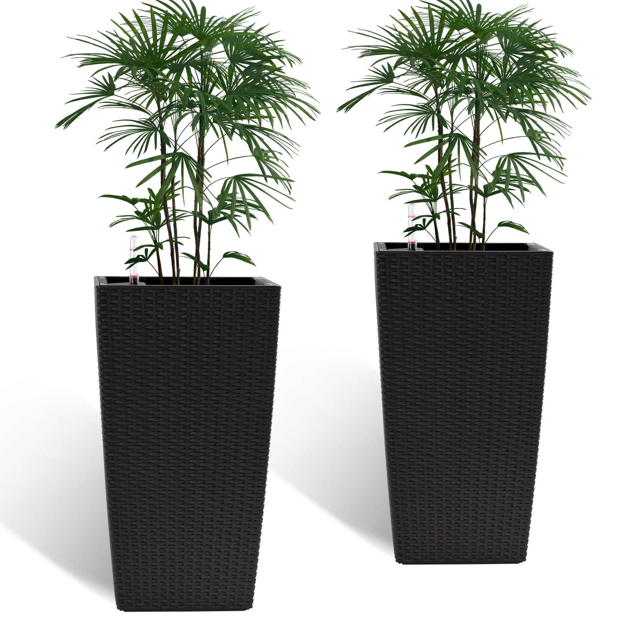 Indoor Outdoor Planter With Automatic Watering System (Set of 2)