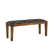 Coaster Fine Furniture Lamont - Fabric Upholstered Accent Bench - Black And Natural | Meri Furniture