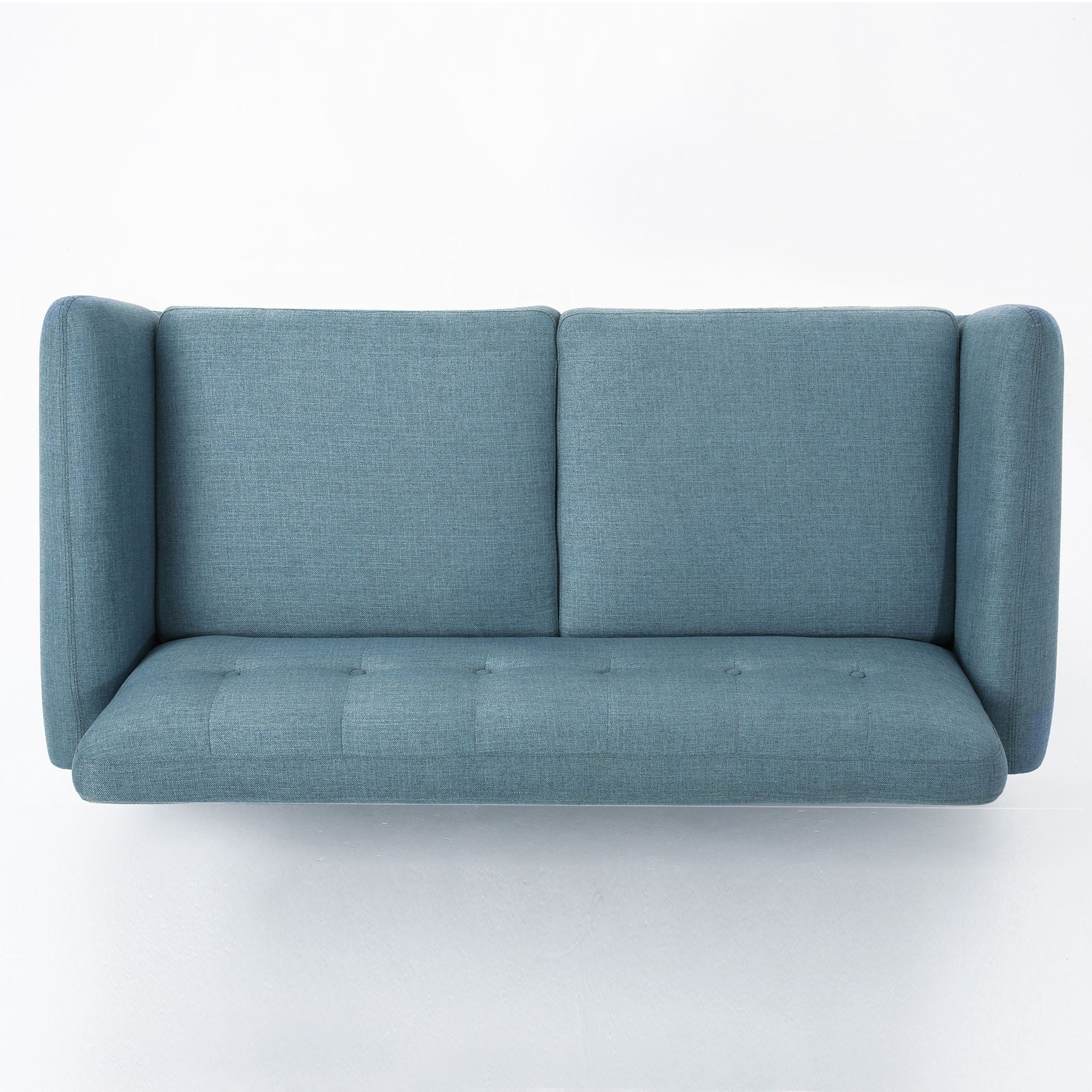 Modern Loveseat Sofa With Button Tufted Backrest