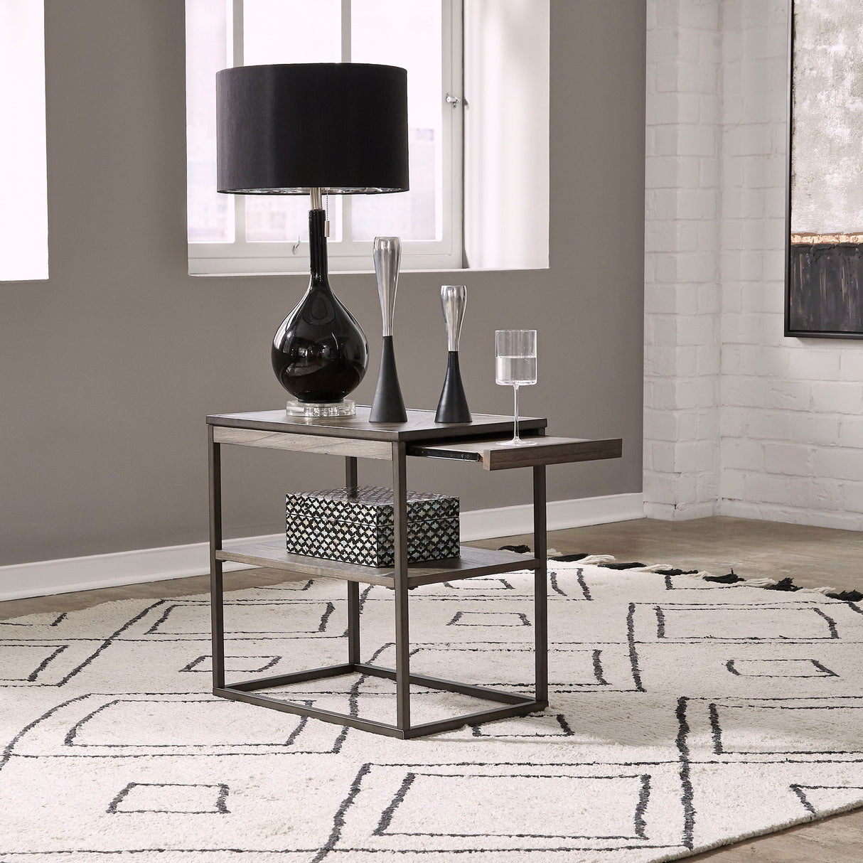 Liberty Furniture Jamestown - Chair Side Table - Tobacco | Meri Furniture