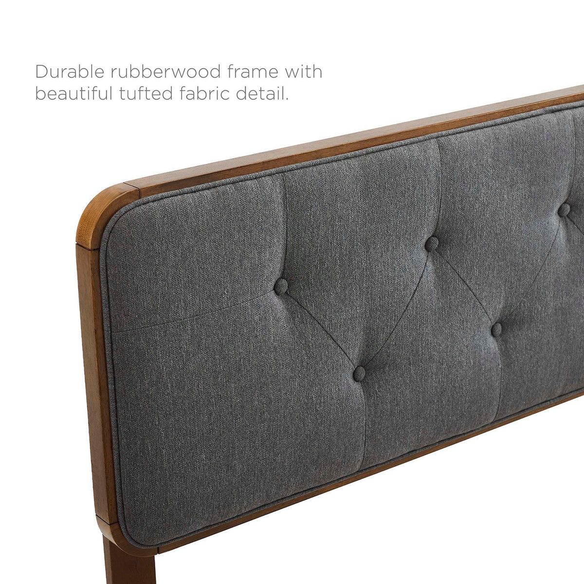 Collins Tufted Fabric and Wood Queen Headboard by Modway