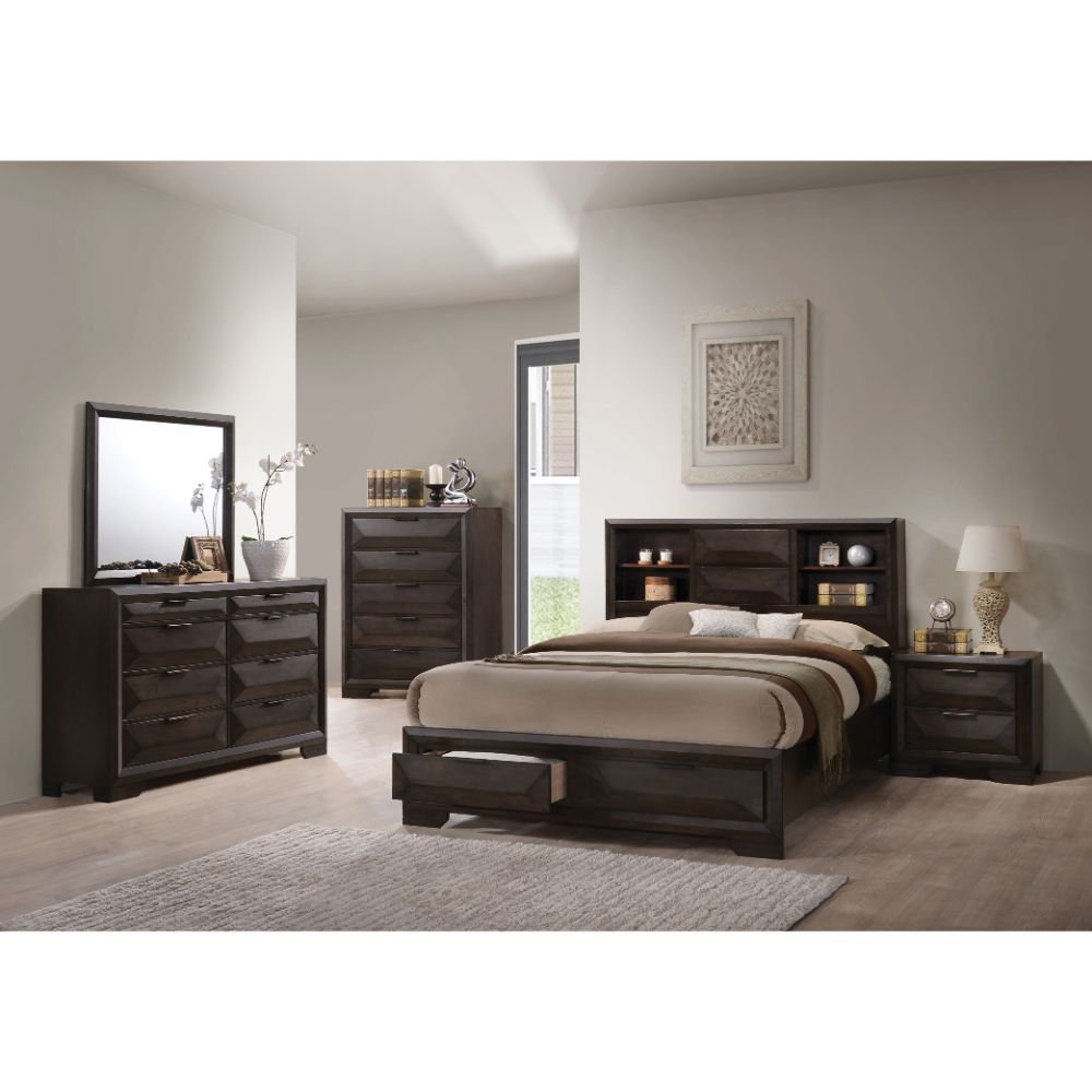 ACME Merveille - Bed w/Storage | Meri Furniture