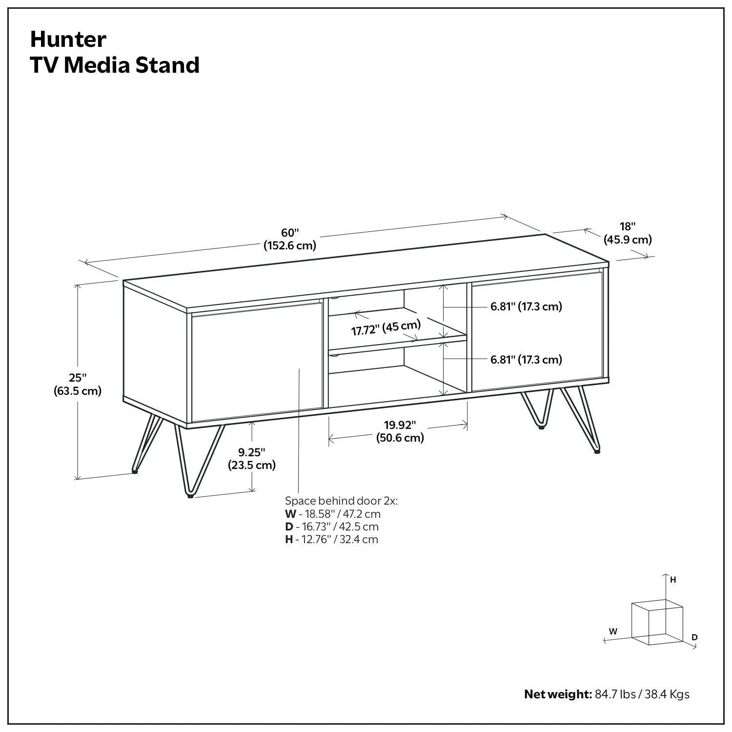 Hunter - Handcrafted TV Media Stand