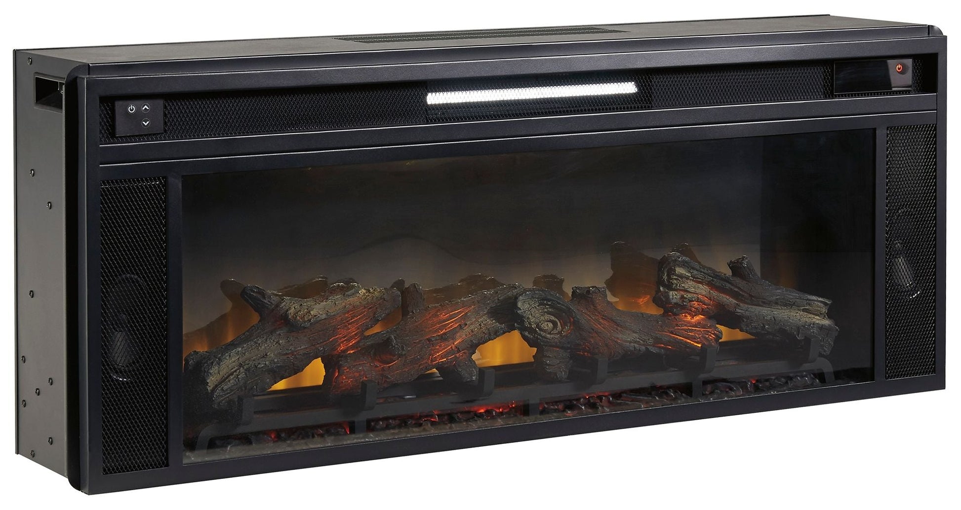 Ashley Furniture Entertainment - Black - Fireplace Insert - Rectangular | Meri Furniture