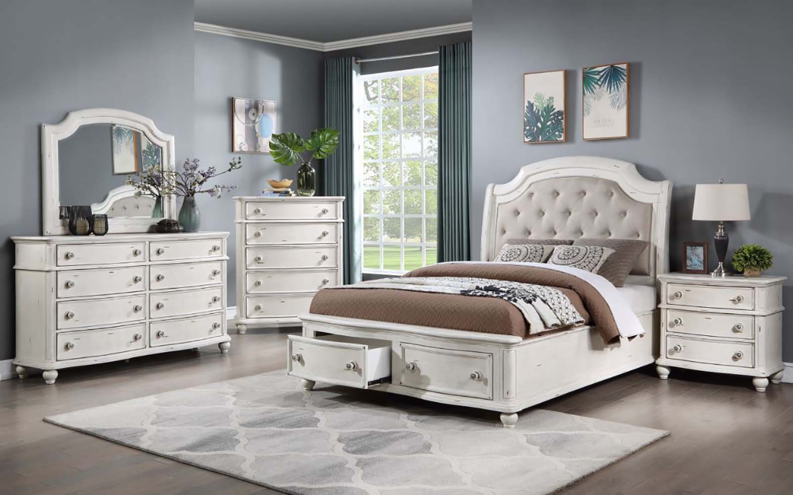 ACME Jaqueline - Bed With Storage | Meri Furniture