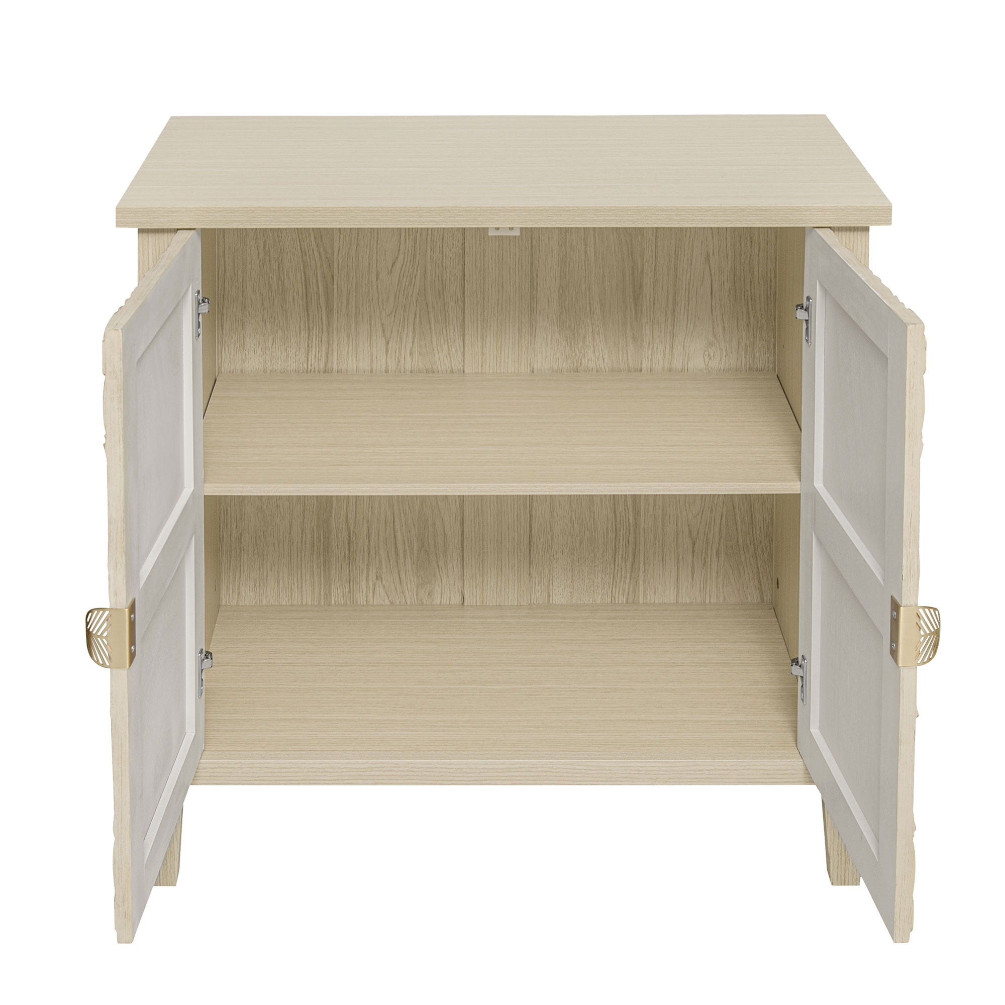 2 Door Cabinet, American Furniture, Suitable For Bedroom, Living Room, Study - Natural