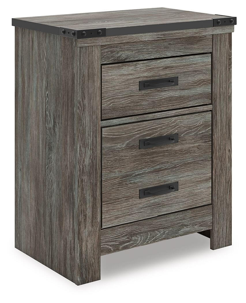 Frandern - Two Drawer Night Stand - Gray
