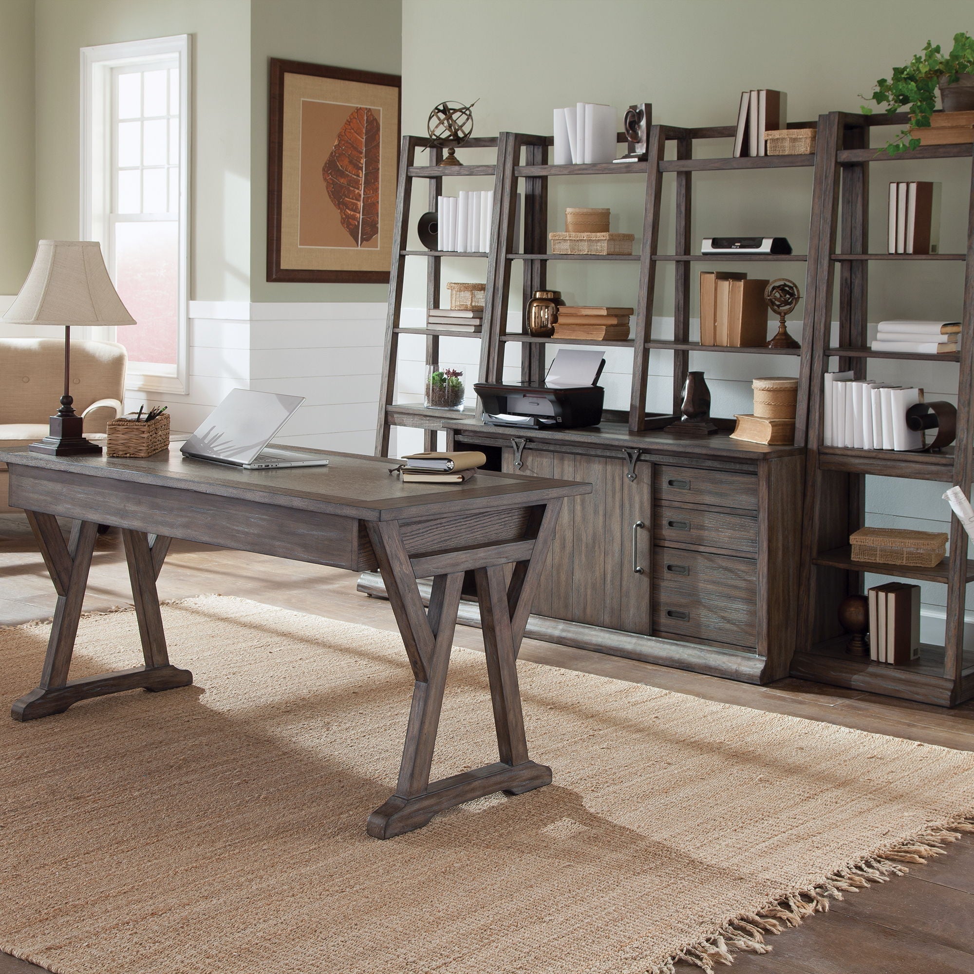 Liberty Furniture Stone Brook - Home Office Desk Set | Meri Furniture