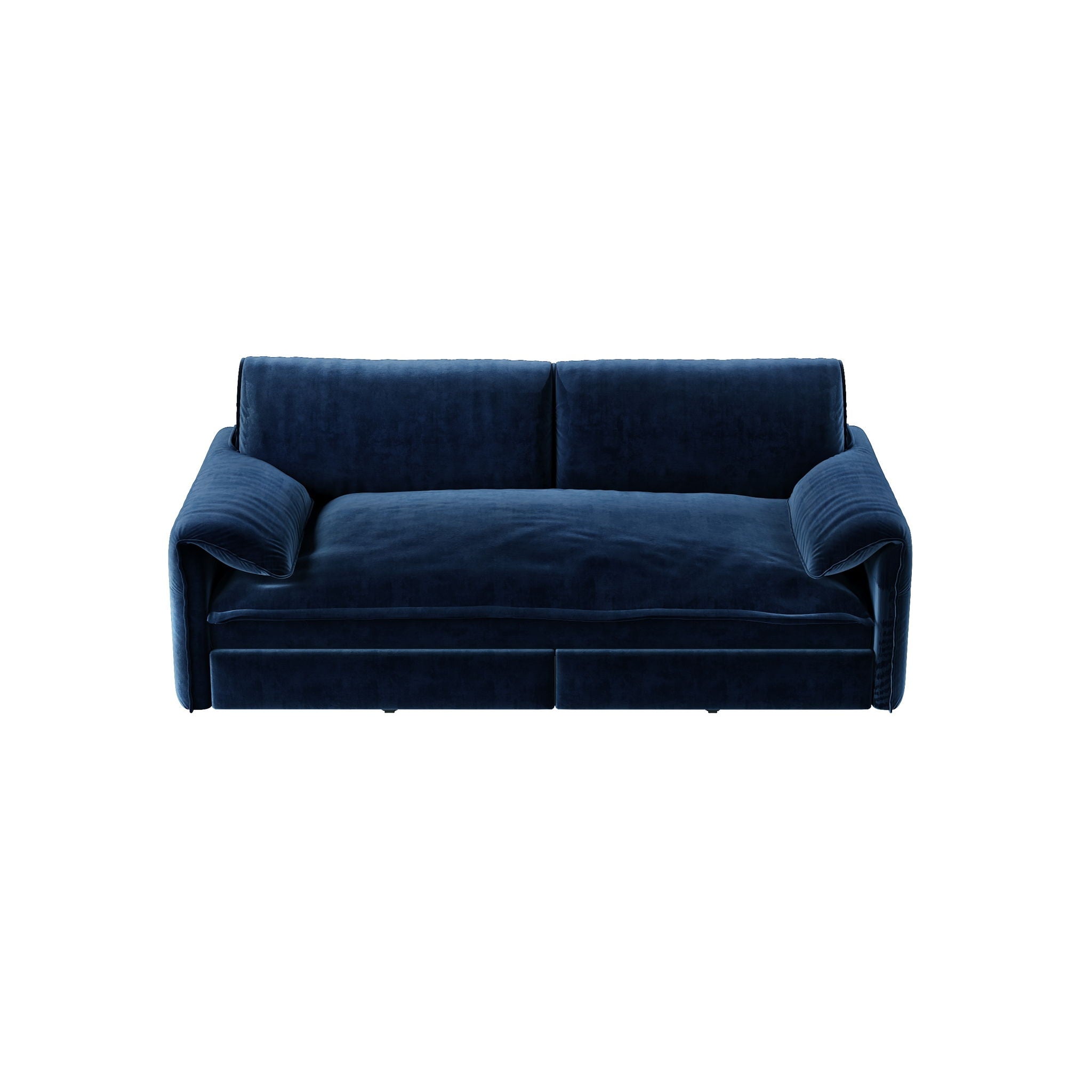 Queen Pull Out Sofa Bed With Side Storage