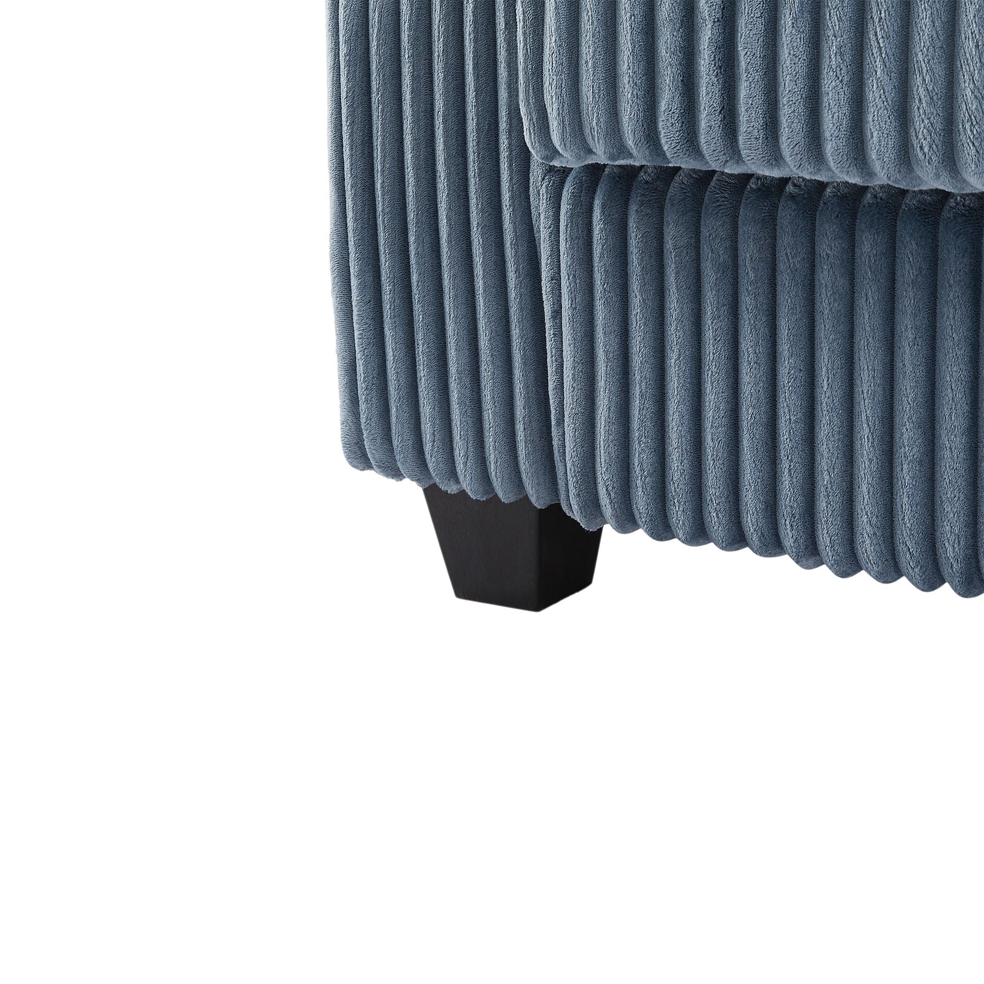 Modern 4 Seater Corduroy Sofa Couch With USB Ports And Hidden Storage