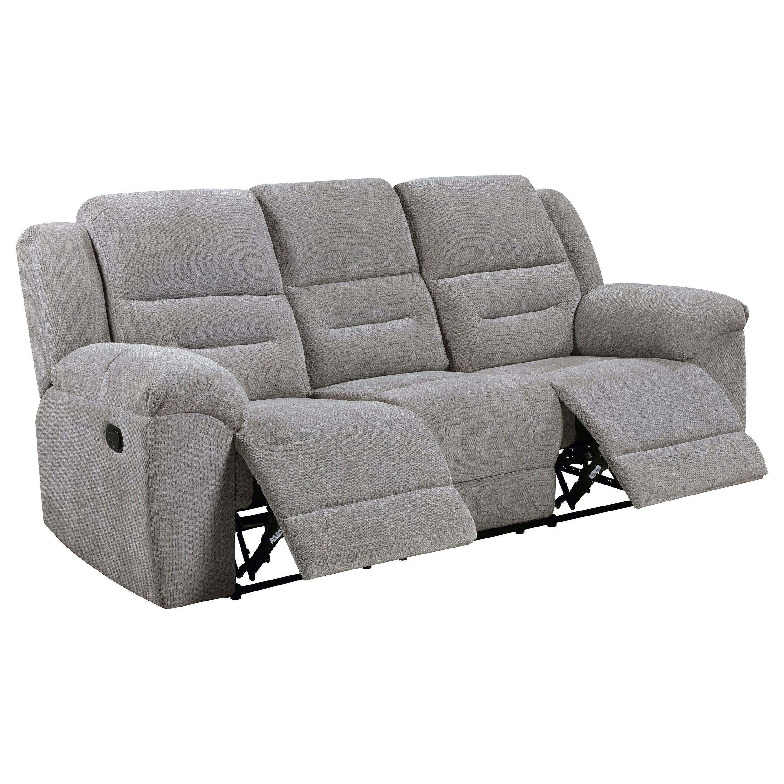 Coaster Fine Furniture Gilson - Chenille Upholstered Reclining Sofa - Gray | Meri Furniture