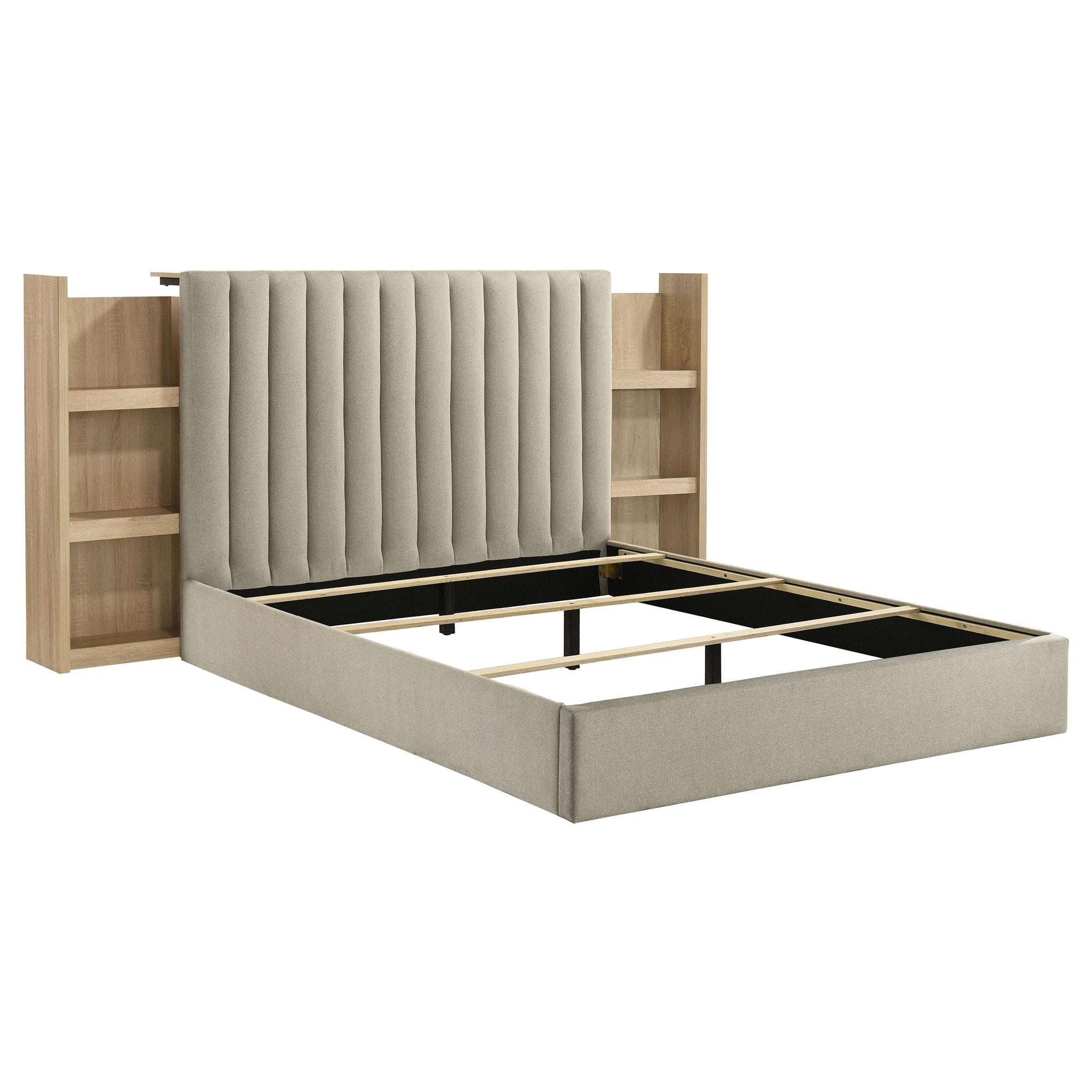 Arielle 4-piece Queen Bedroom Set Light Oak