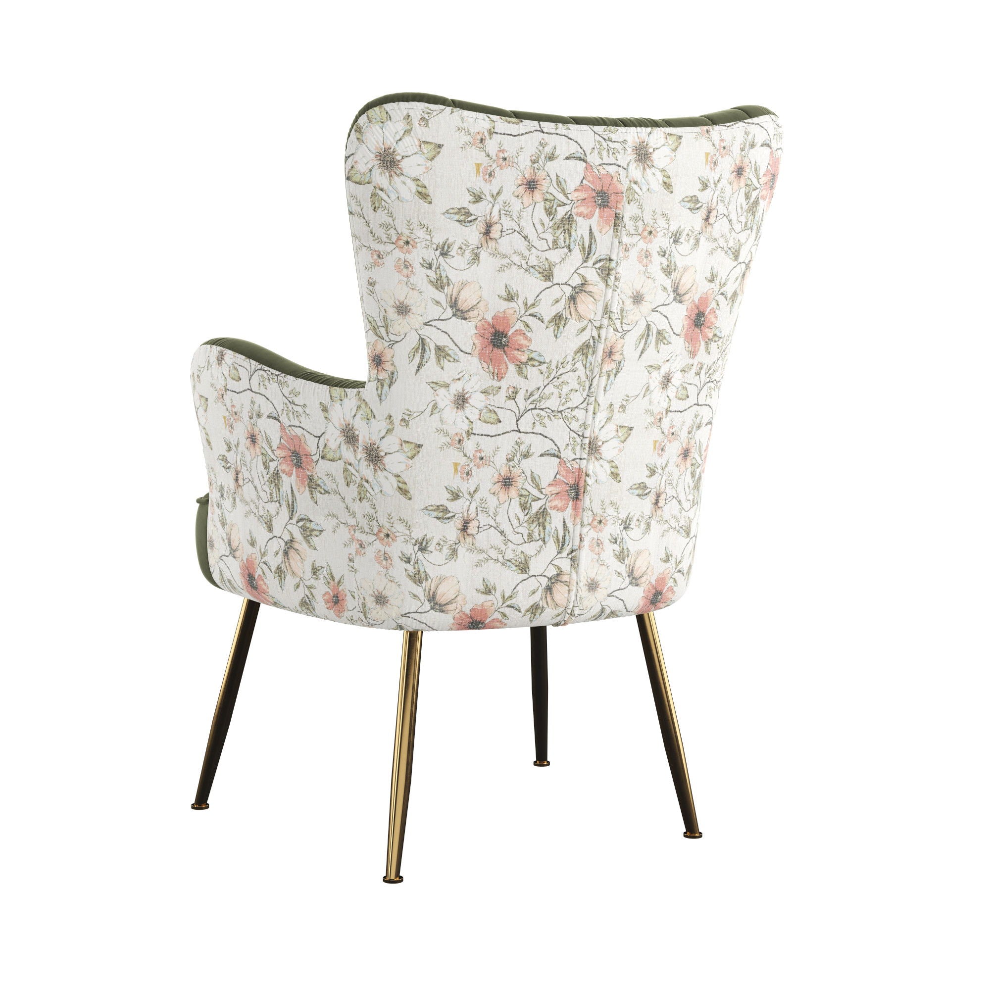 Accent Chair With Unique Print Fabric