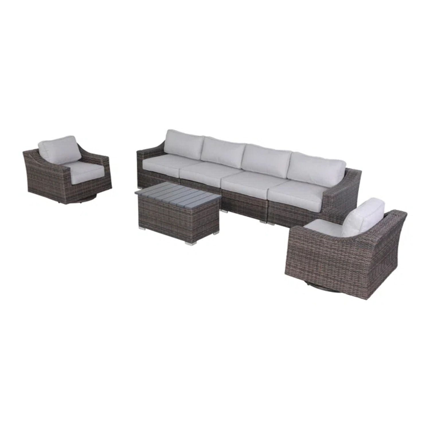 Stylish Sofa Seating Group With Cushions Perfect For Outdoor Gatherings