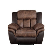ACME Jaylen - Recliner - Toffee & Espresso Polished Microfiber | Meri Furniture