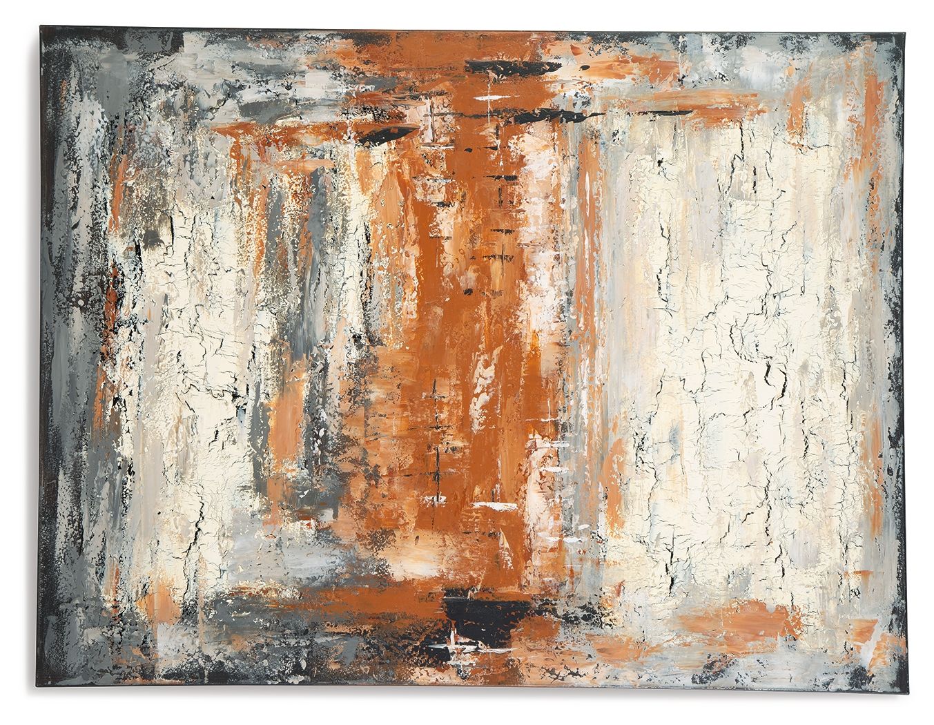 Signature Design by Ashley® Carmely - Gray / White/orange - Wall Art | Meri Furniture