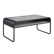 Raziela - Coffee Table - Concrete Gray & Black