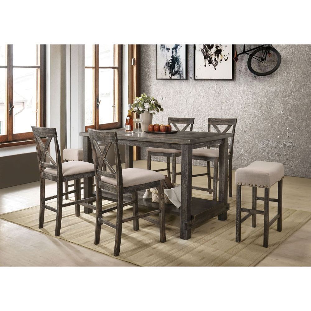 ACME Martha II - Counter Height Table | Meri Furniture