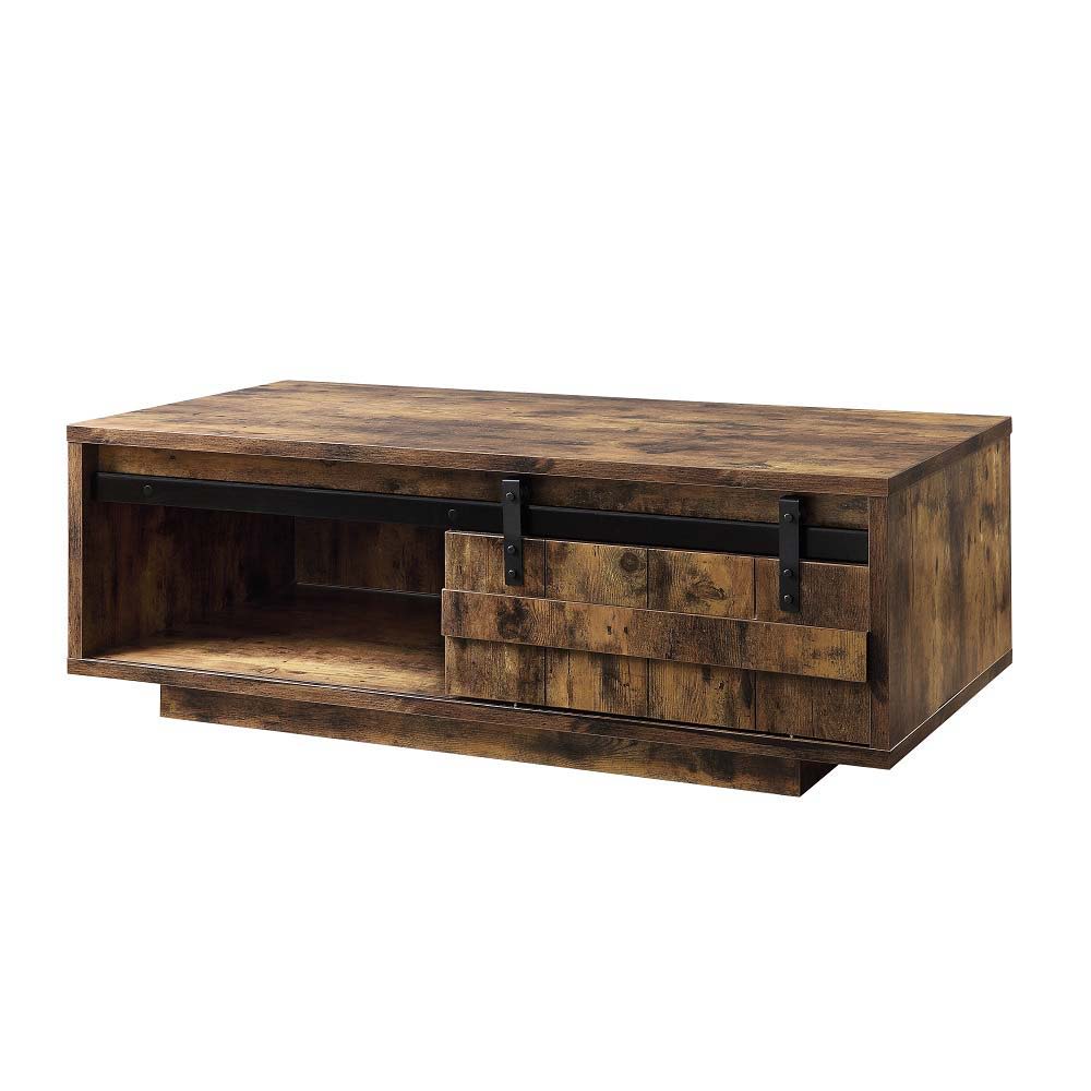 ACME Bellarosa - Coffee Table - Rustic Oak Finish | Meri Furniture