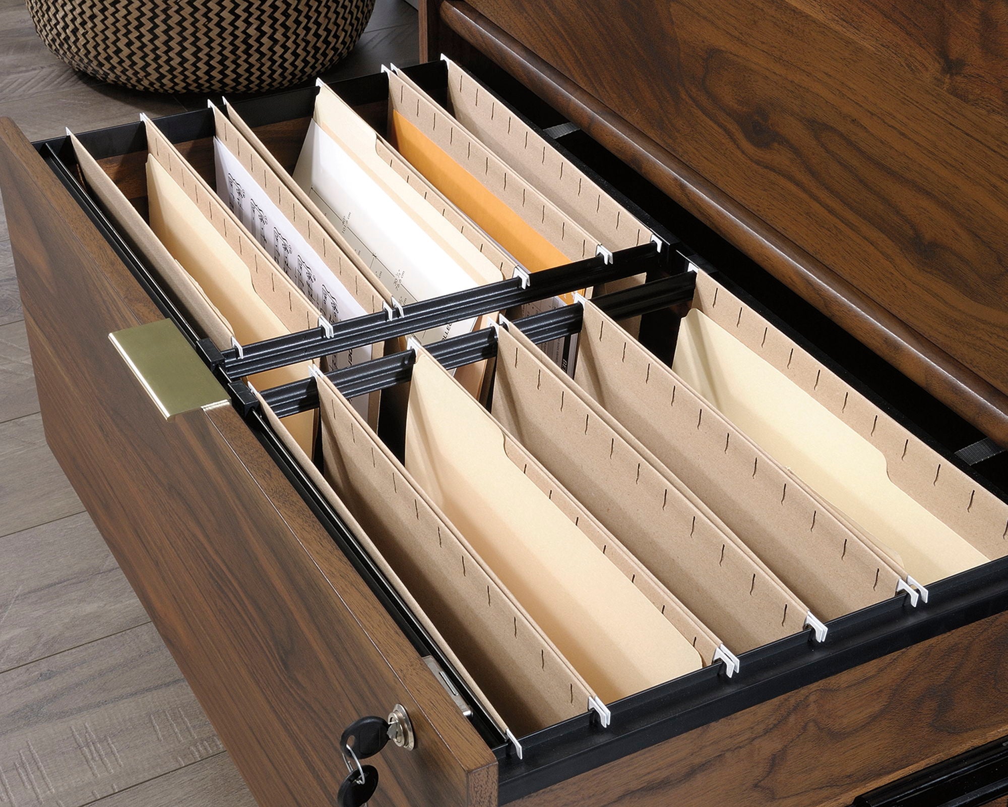 Clifford Place Lateral File Grand Walnut