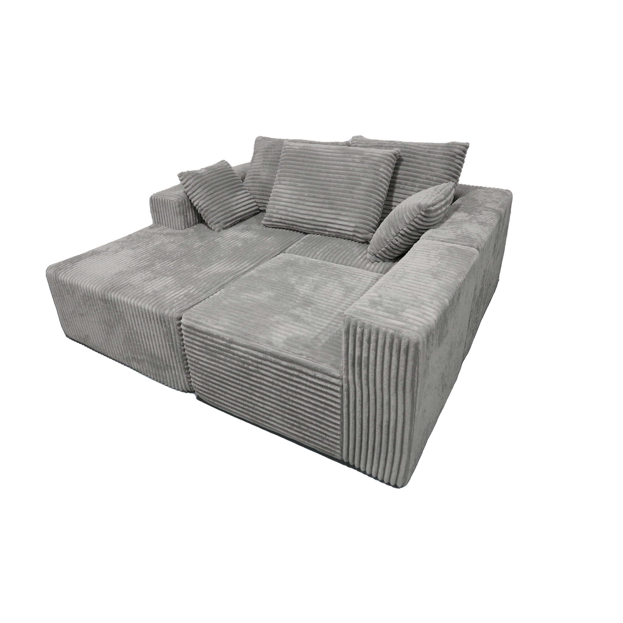 Corner Combination Sofa Sectional Couch With Soft Plush Fabric