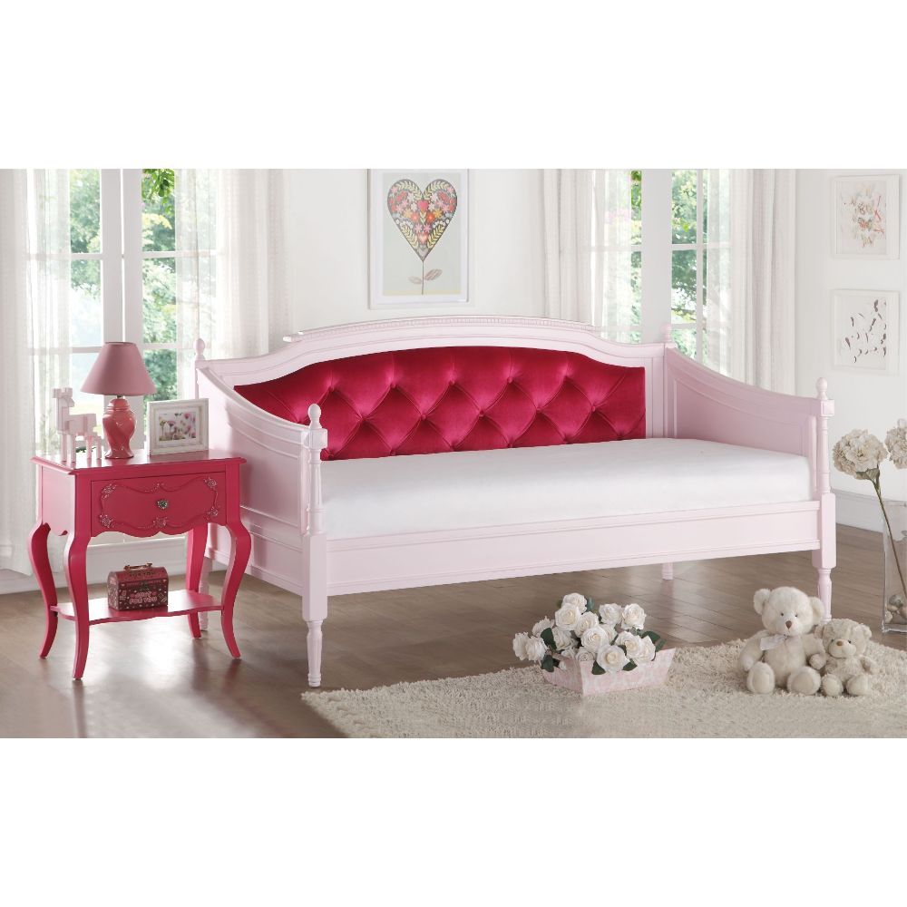 ACME Wynell - Daybed - Magenta - Velvet & Pink | Meri Furniture