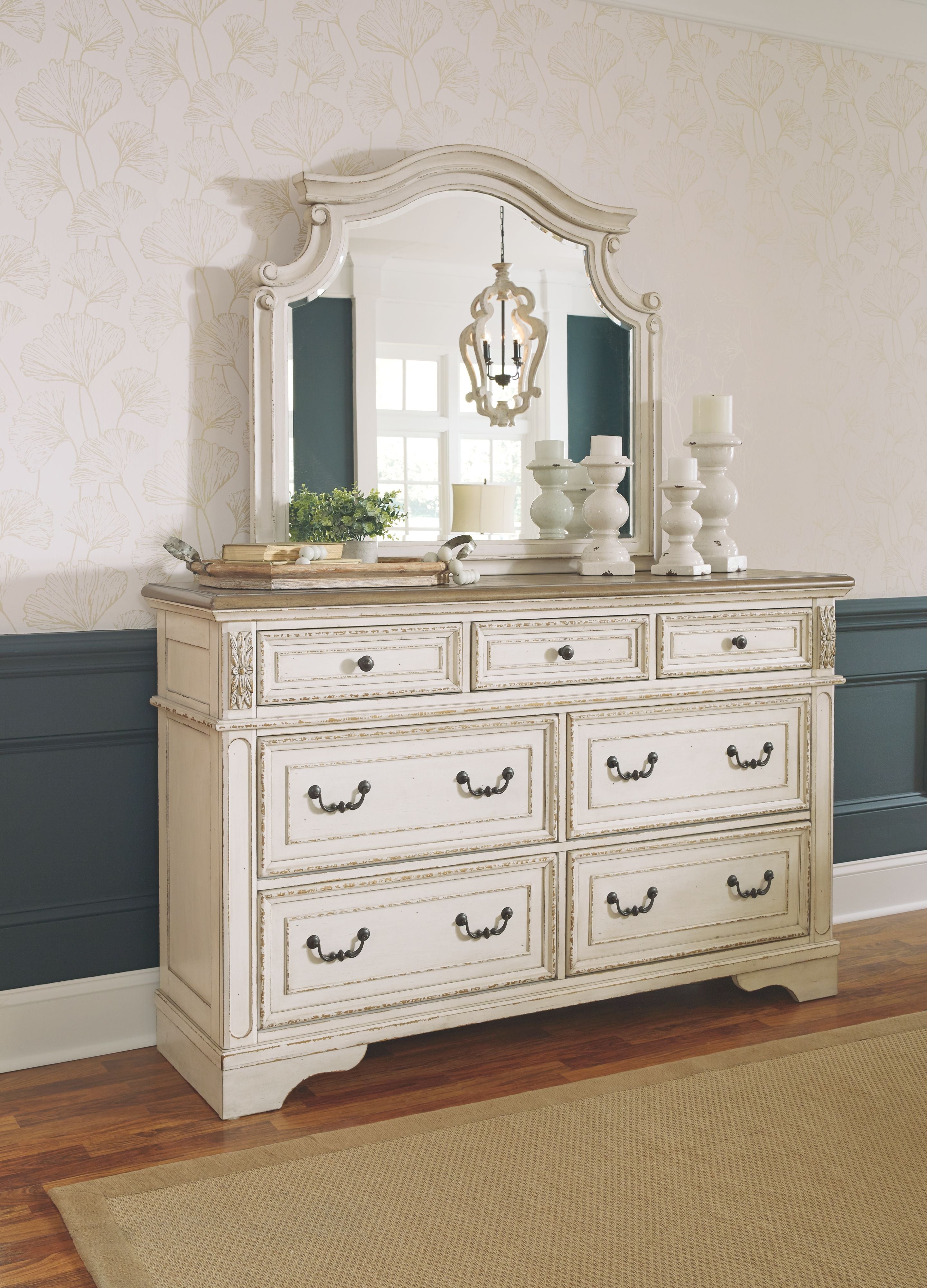 Ashley Furniture Realyn - Dresser, Mirror | Meri Furniture