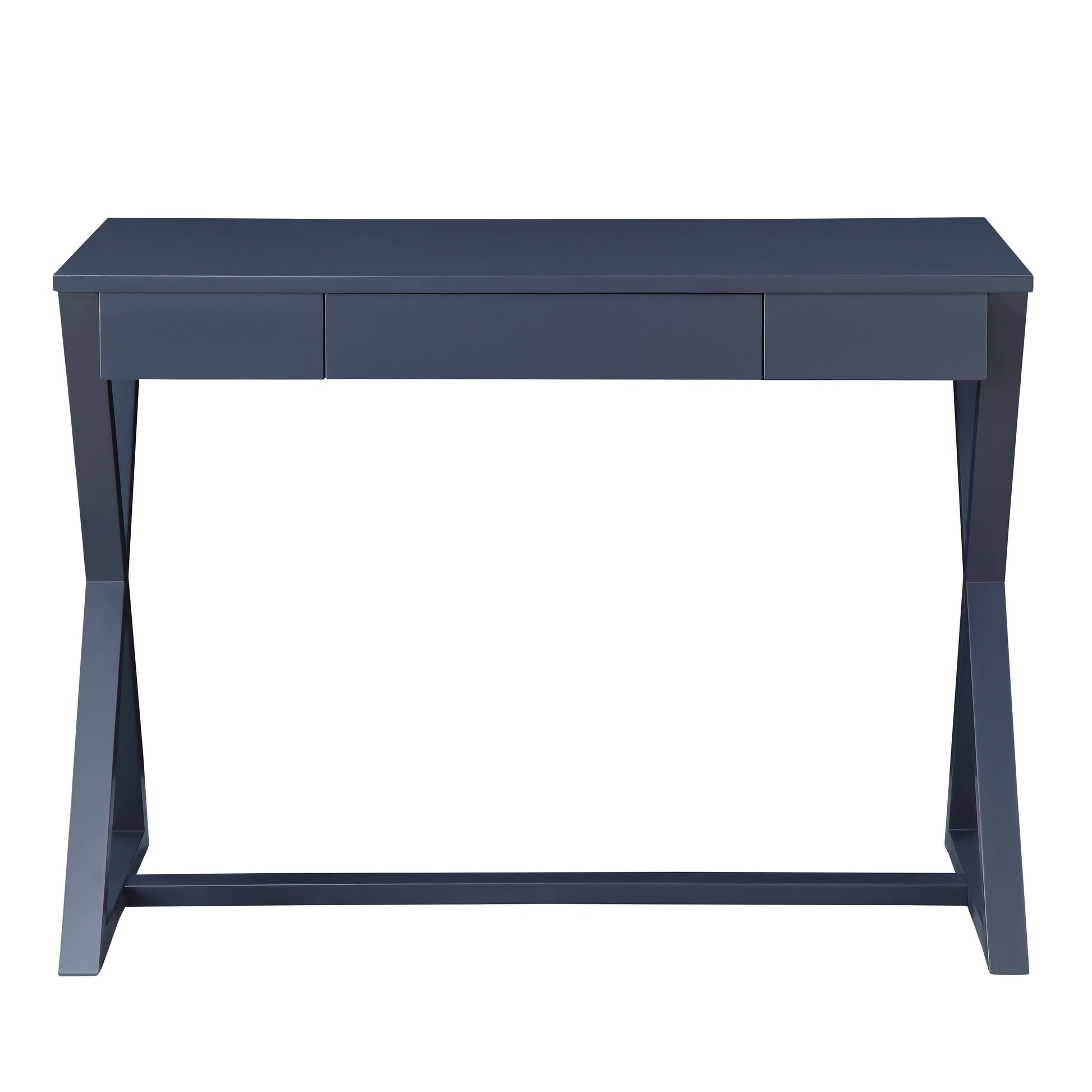 ACME Rectangular Table TopX-Shape Wooden BaseStorage: 1 Drawer 2/3 Extension Drawer GlideEnglish Dovetail Front & BackWood Center Glide | Meri Furniture