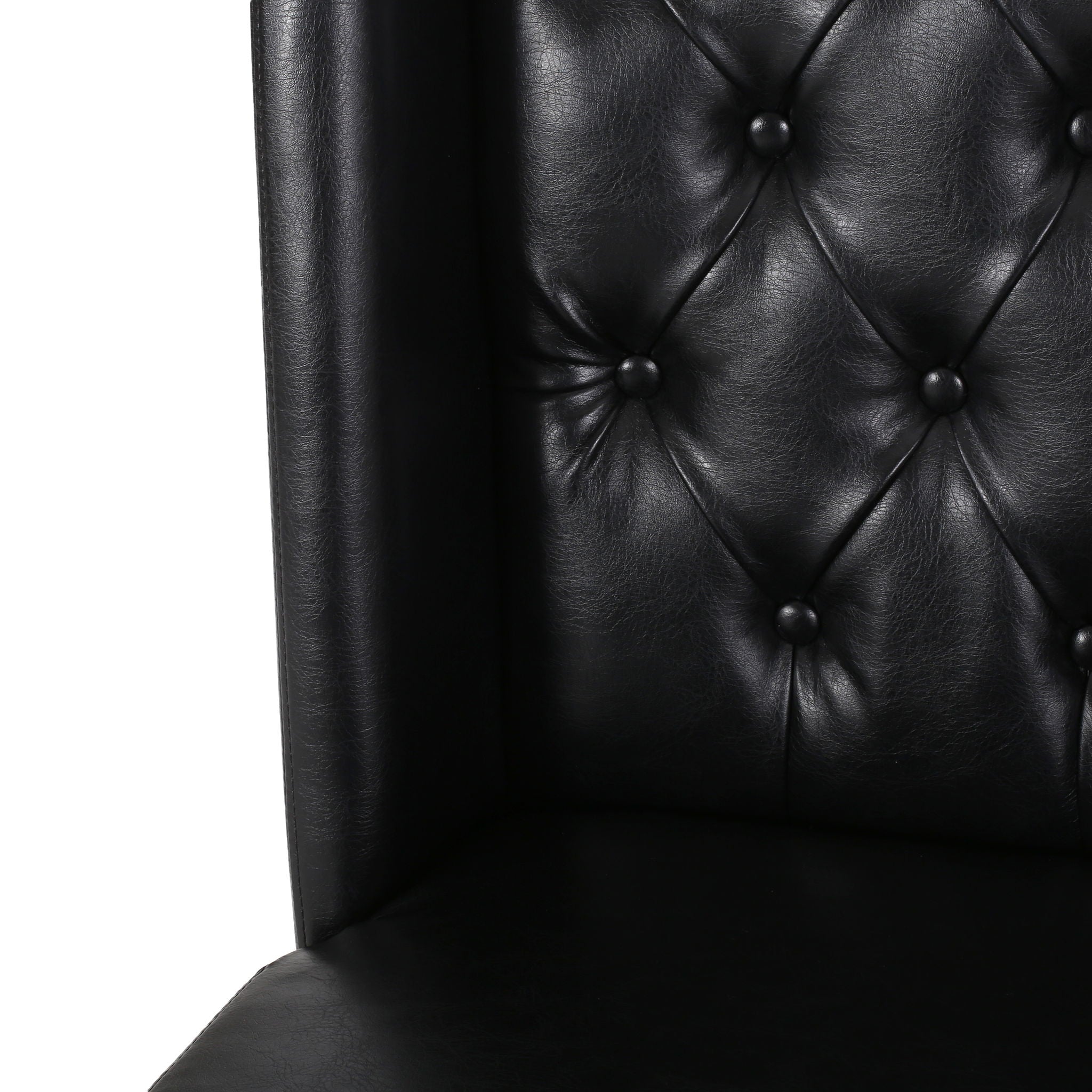 Sophisticated Tufted Dining Chair With High Back Design