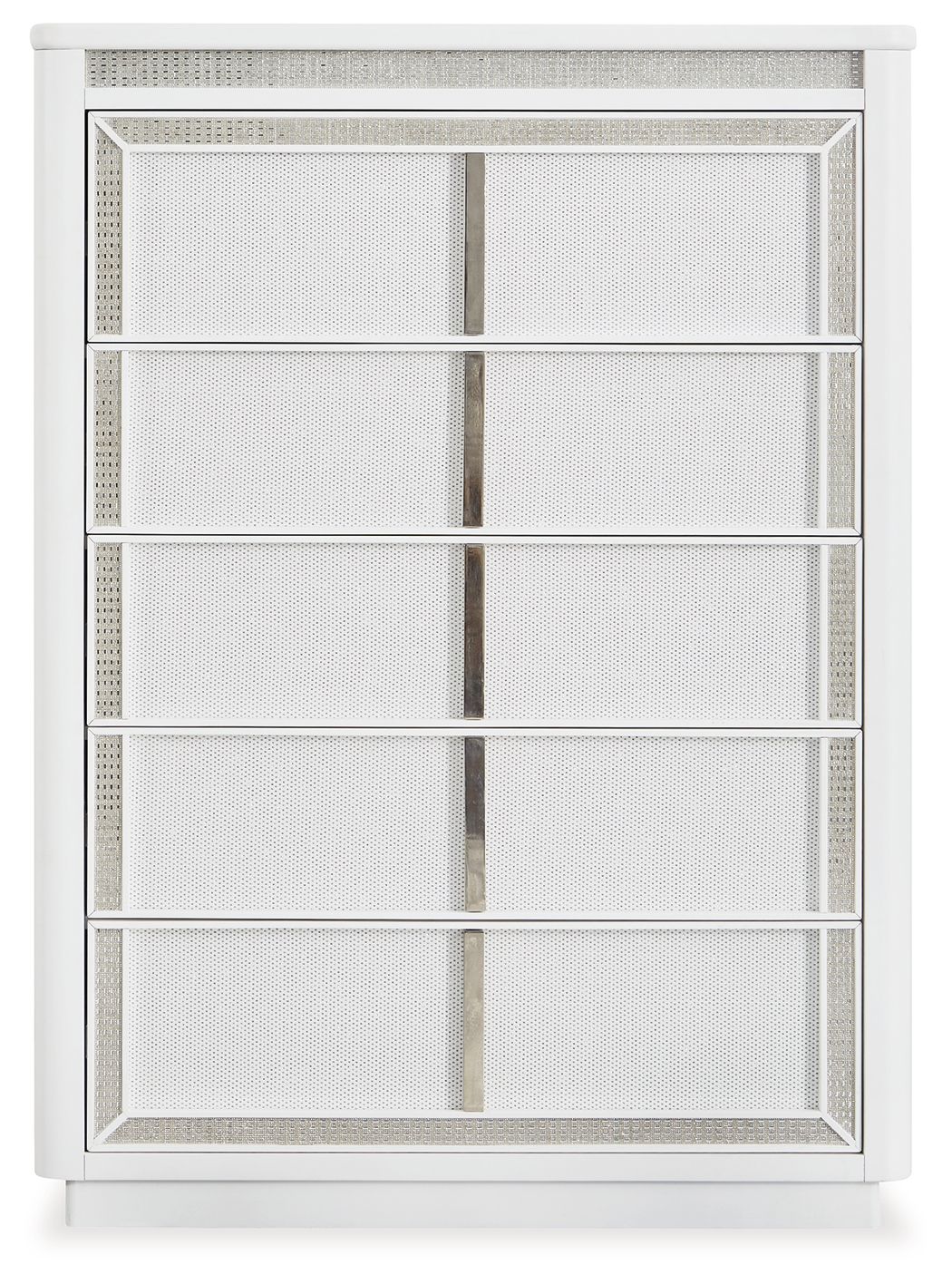 Signature Design by Ashley® Chalanna - White - Five Drawer Chest | Meri Furniture