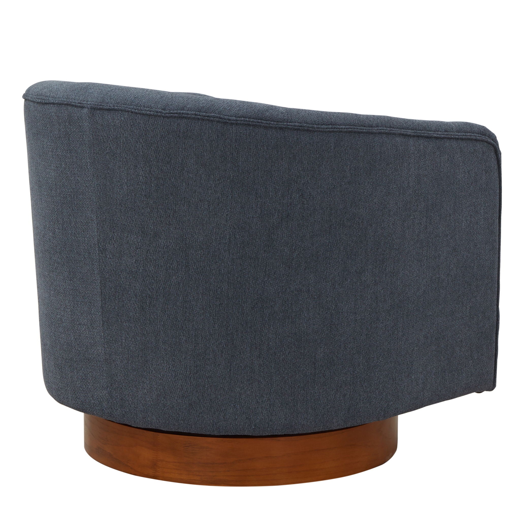 Miramar - Swivel Barrel Chair With Wooden Base