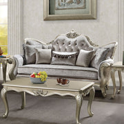 ACME Libertee - Sofa With 5 Pillows - Beige Fabric & Champagne | Meri Furniture