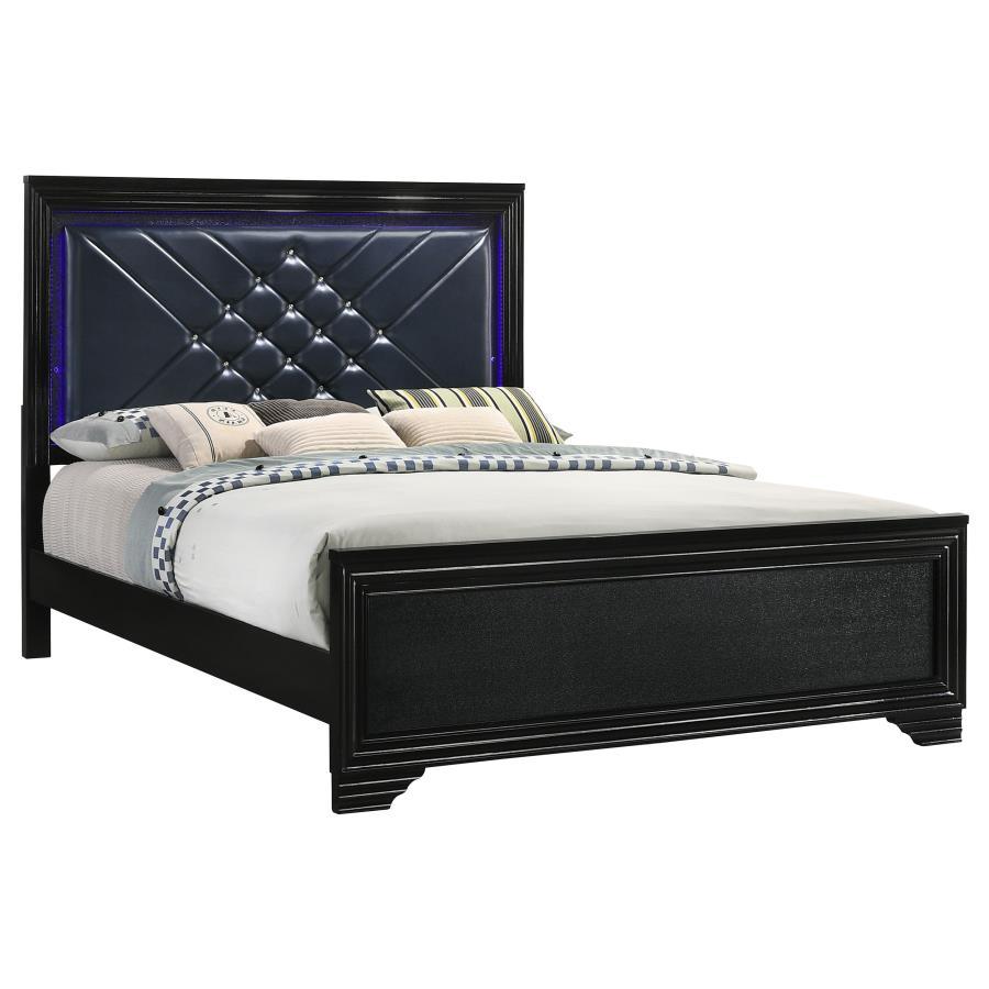 Coaster Fine Furniture Penelope - Wood LED Panel Bed | Meri Furniture