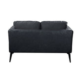 Harun - Loveseat - Gray Fabric & PU