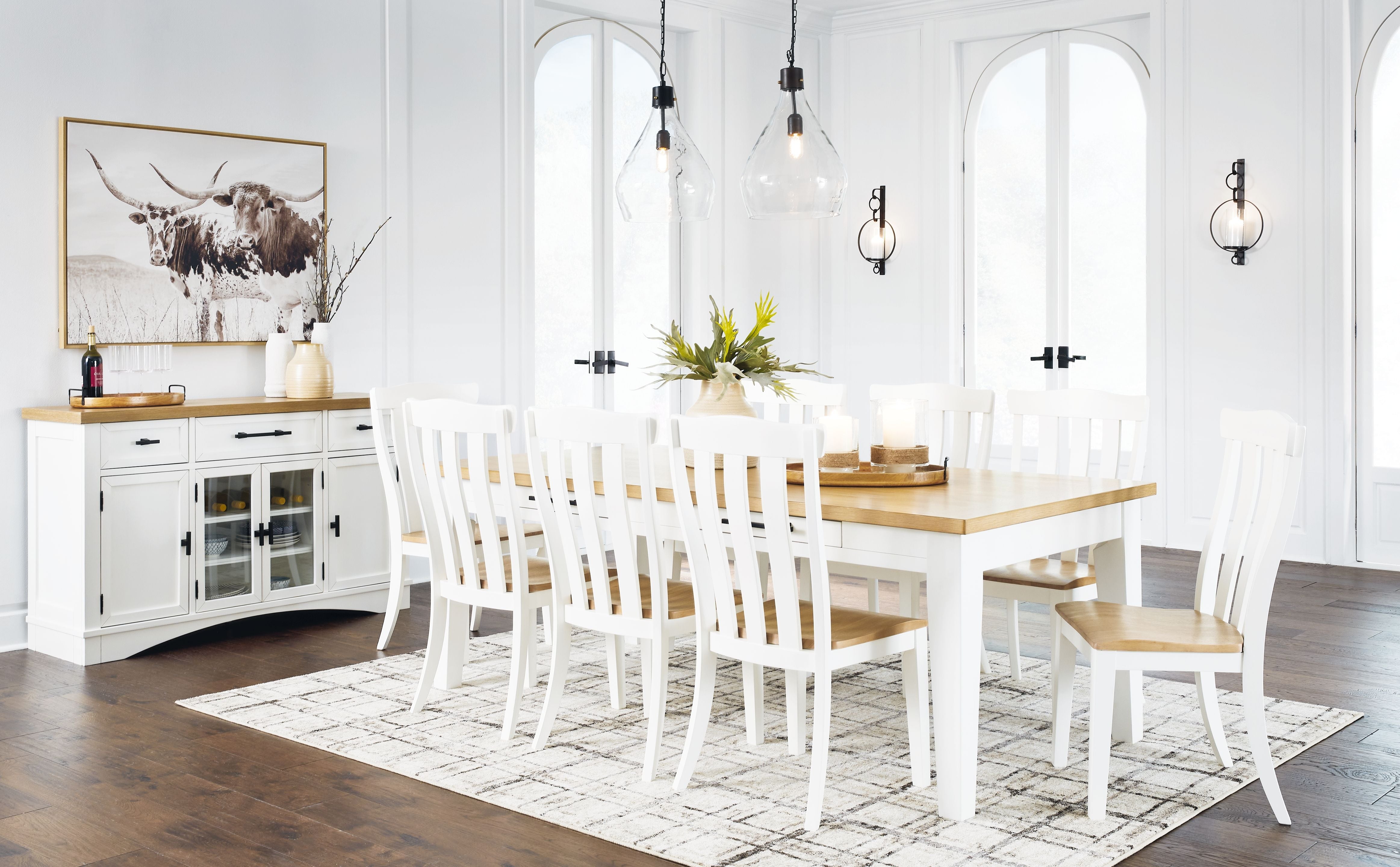Signature Design by Ashley® Ashbryn - Dining Room Set | Meri Furniture