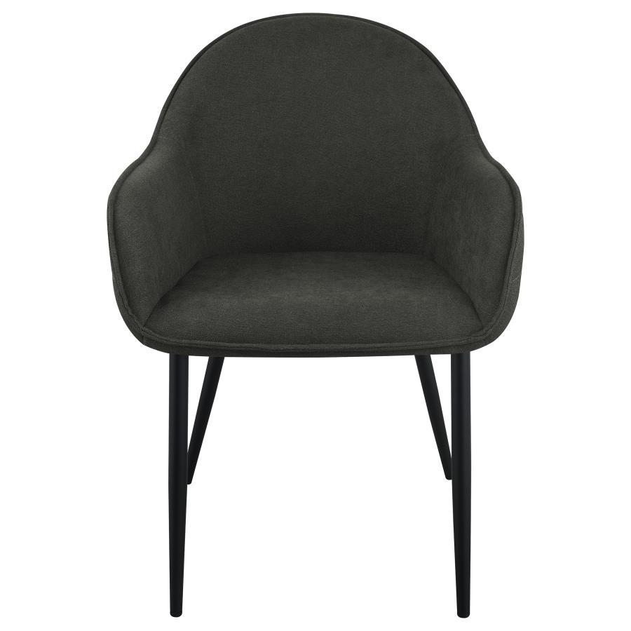 Coaster Fine Furniture Emma - Fabric Upholstered Dining Arm Chair (Set of 2) | Meri Furniture