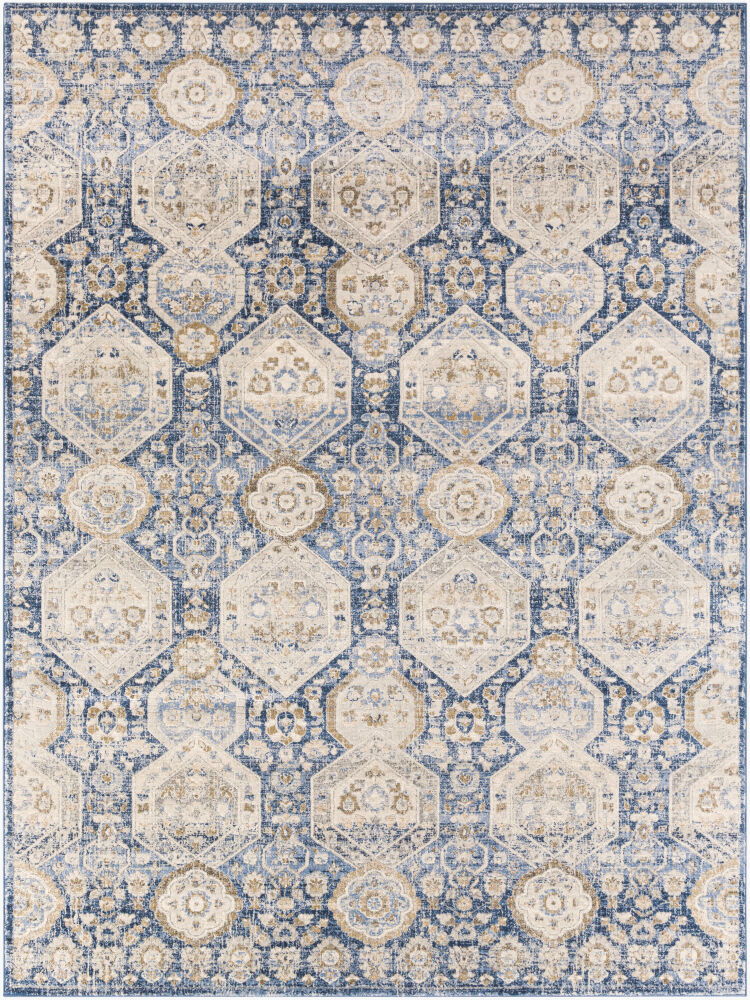 Indigo Machine Woven Rug