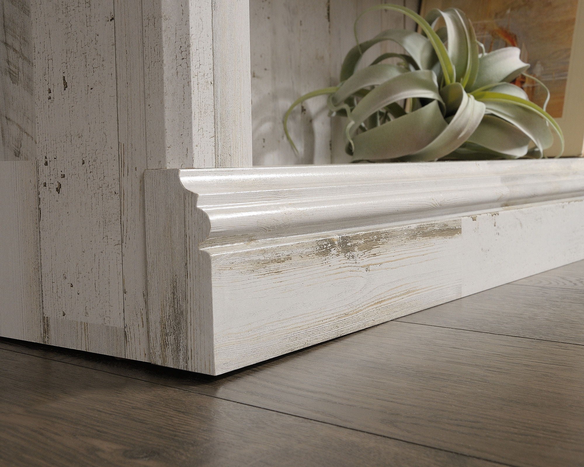 3-Shelf Bookcase White Plank