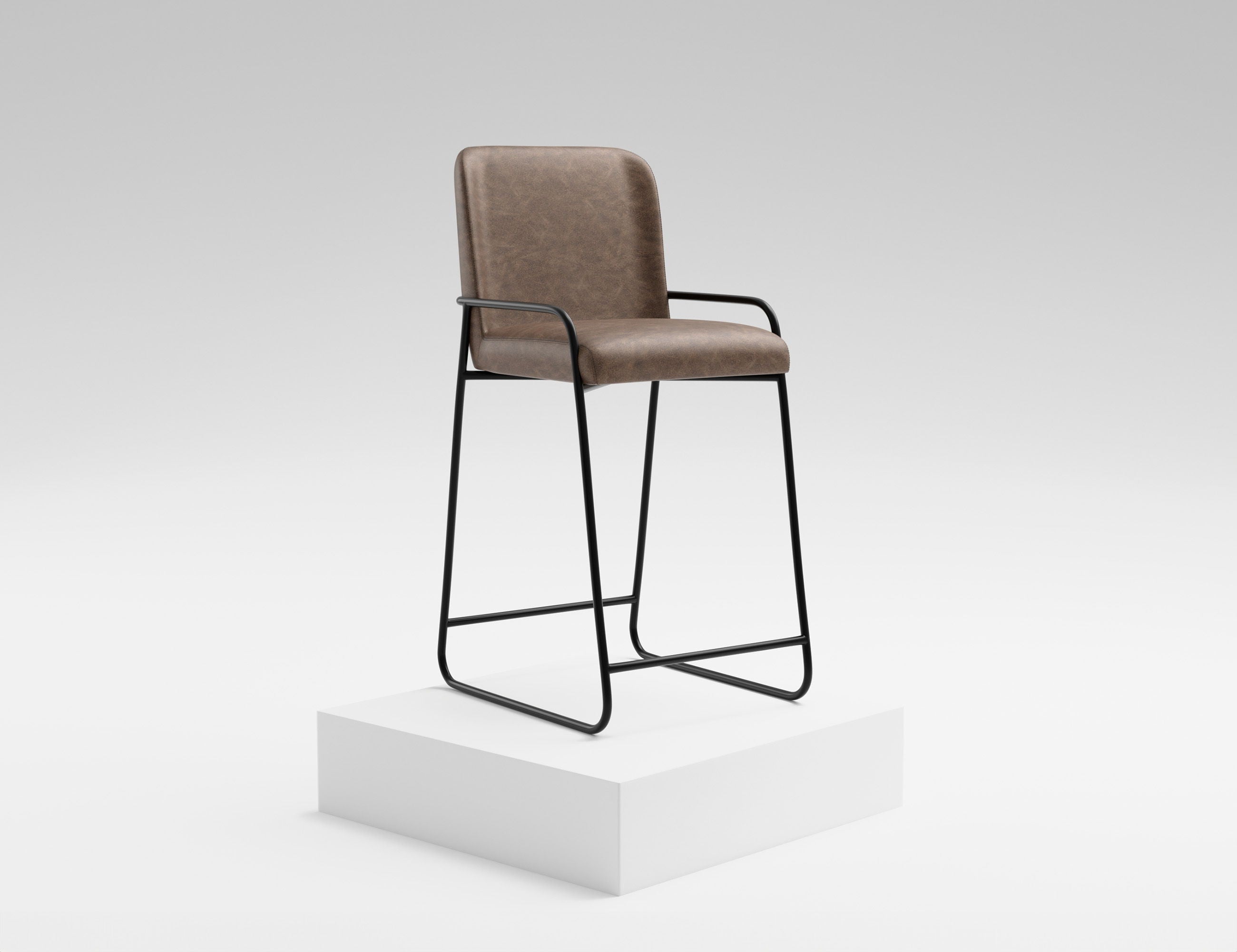 International Furniture Direct Comala - Bar Stool - Chocolate Brown | Meri Furniture