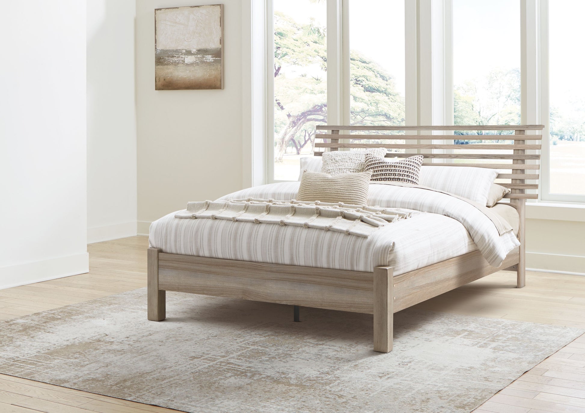 Signature Design by Ashley® Hasbrick - Slat Panel Bed | Meri Furniture
