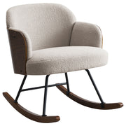 Coaster Fine Furniture Paige - Boucle Upholstered Mid Back Rocking Chair | Meri Furniture