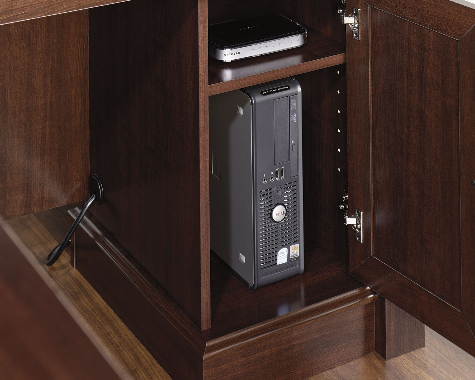 L-Shaped Desk in Select Cherry