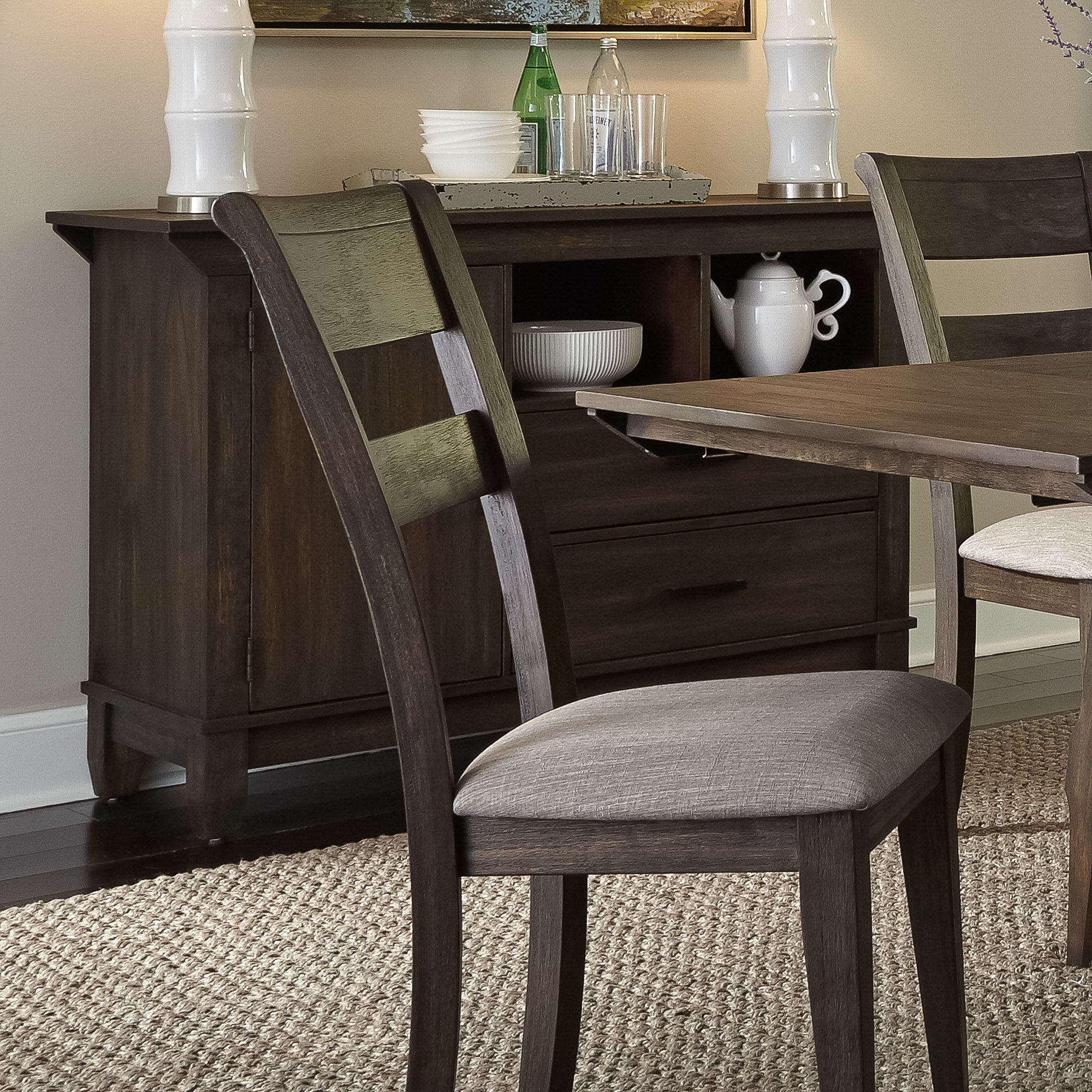 Liberty Furniture Double Bridge - Sideboard - Dark Brown | Meri Furniture
