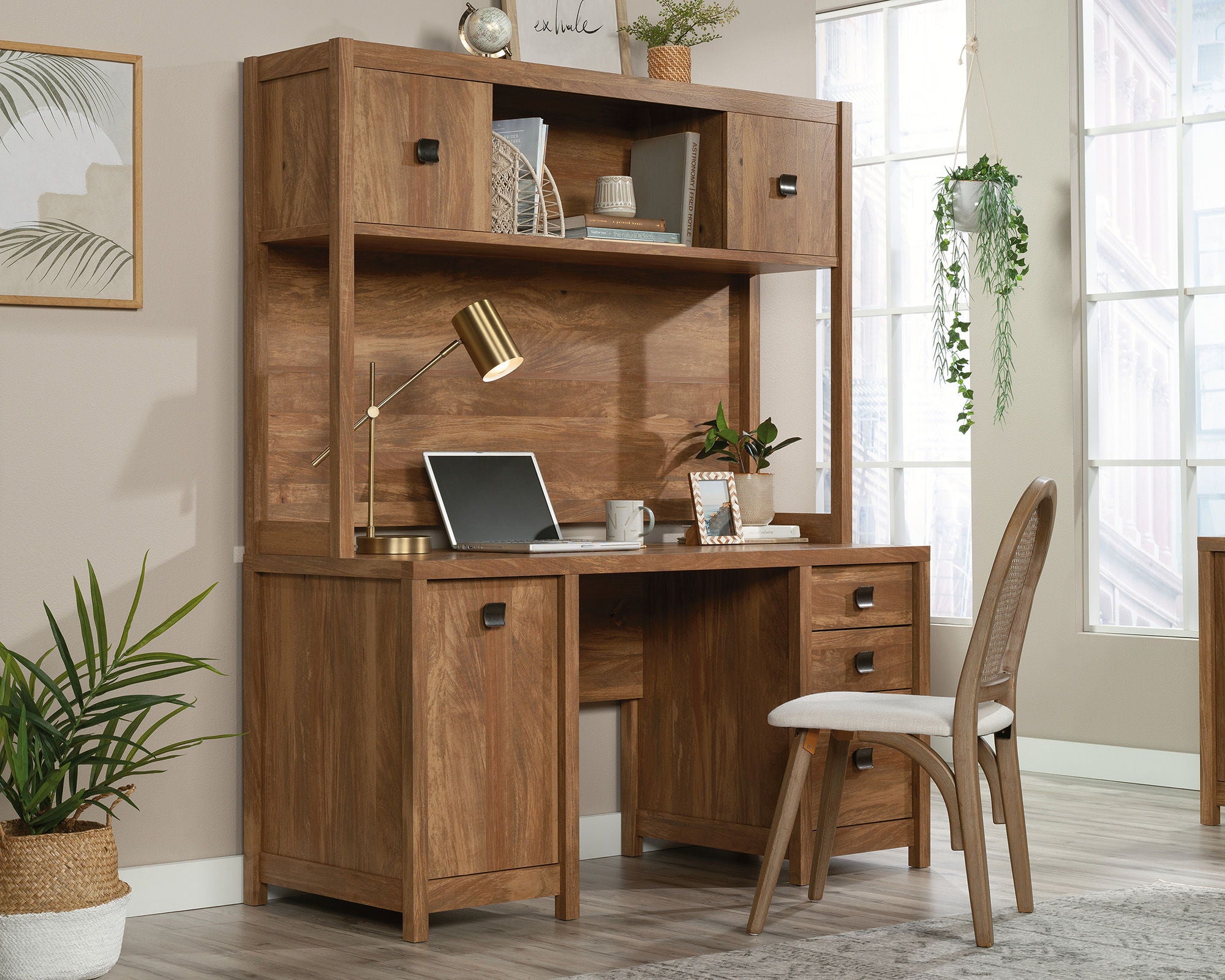 Computer Desk with Hutch Bundled Combo