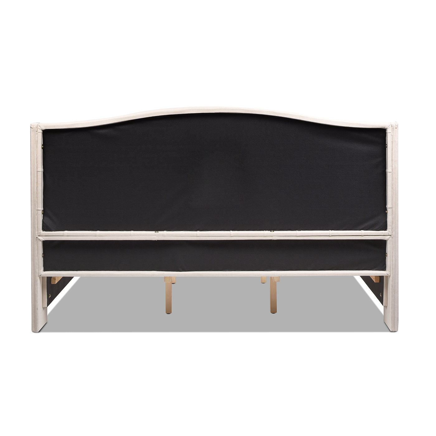 Fontana - Handcrafted Wingback Upholstered Platform Bed Frame