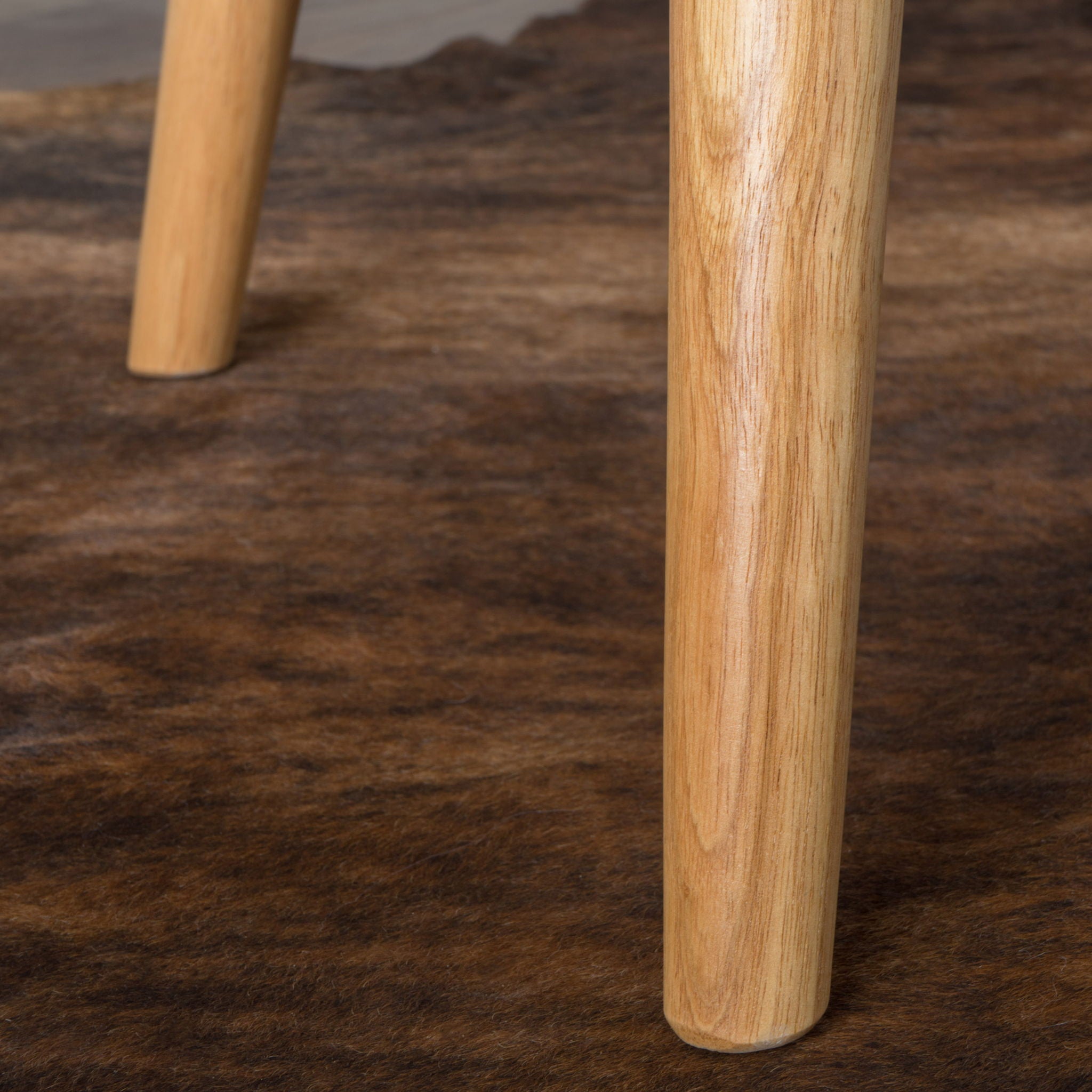 Club Chair With Rubberwood Legs