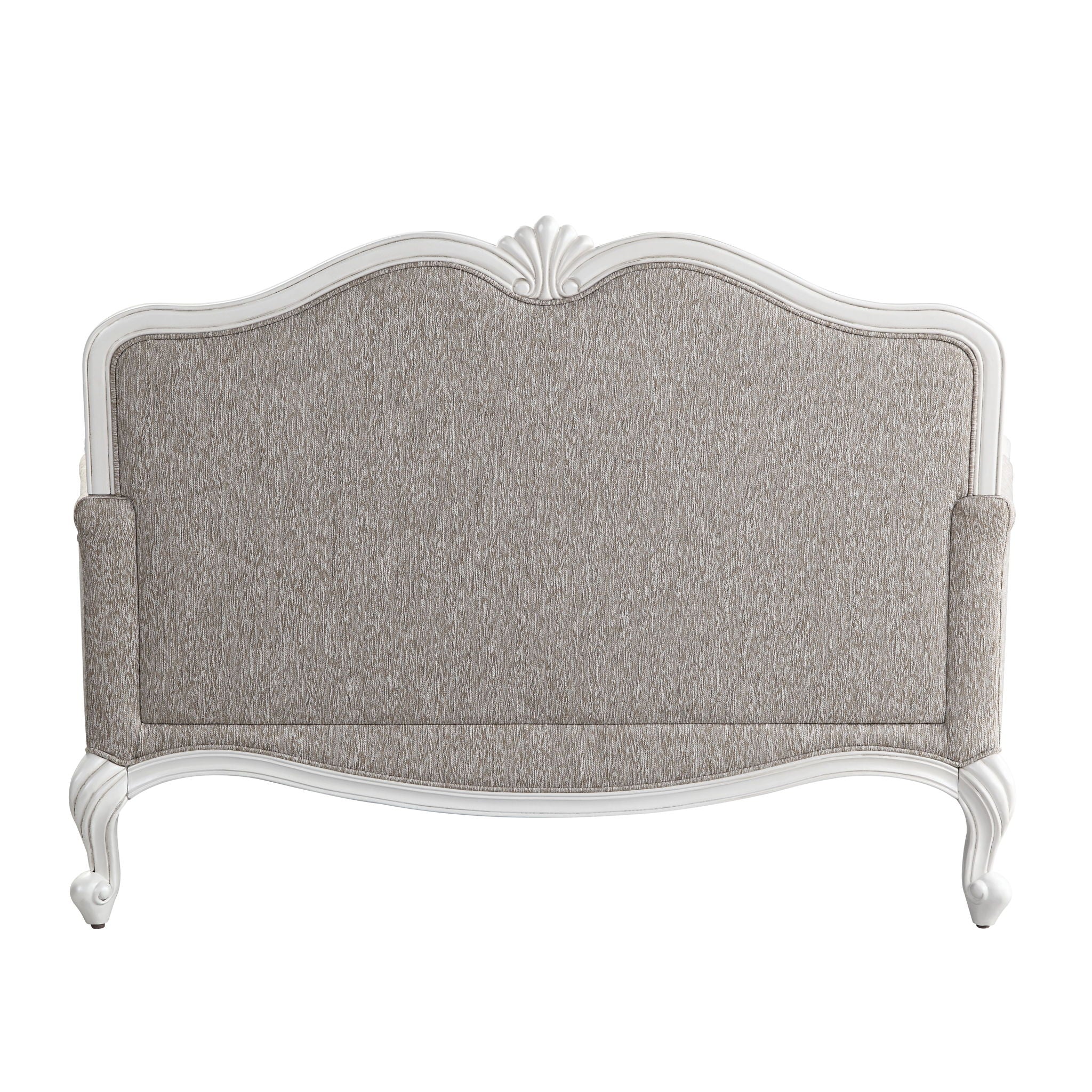Ciddrenar - Loveseat With 3 Pillows - Fabric & White